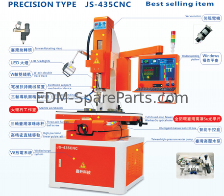 JS-435CNC Jiasheng Präzisions-EDM Bohrmaschine Automatische 450*350mm