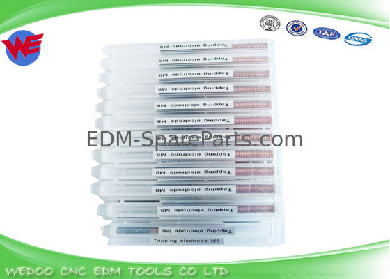 Kundenspezifische Länge EDM, die Wolframkupfer der Elektroden-M6 mit 1-Millimeter-Durchmesser-Loch verlegt